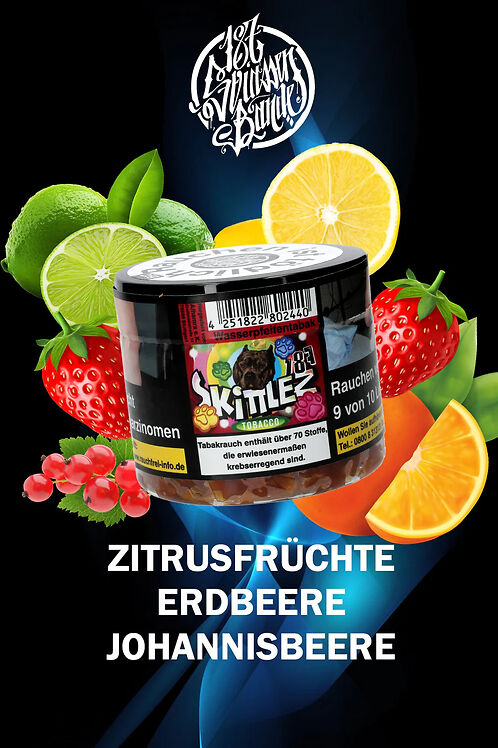 187 strassenbande shisha tabak skittlez 25g