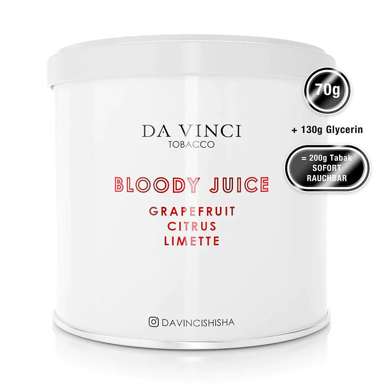 DaVinci Pfeifentabak 70g Bloody Juice