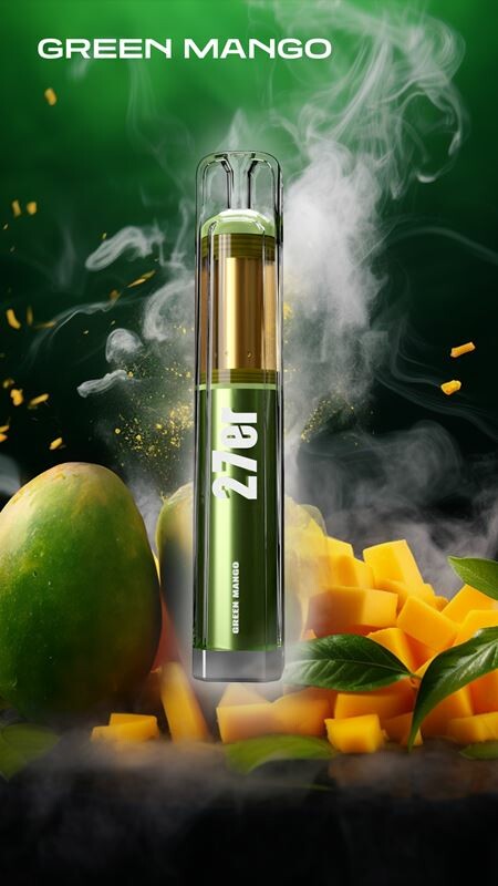 27er original Venookah Einweg Vape Green Mango