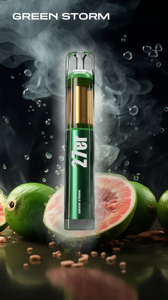 27er original Venookah Einweg Vape Guava Ice Green Storm