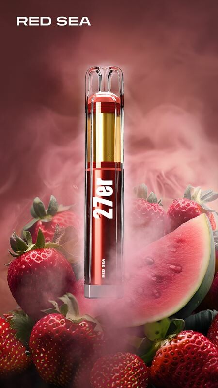 27er original Venookah Einweg Vape Red Sea Straw Melon