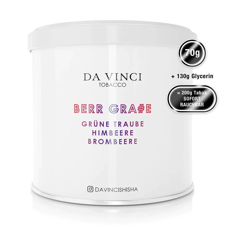 DaVinci Pfeifentabak 70g Berry Grape