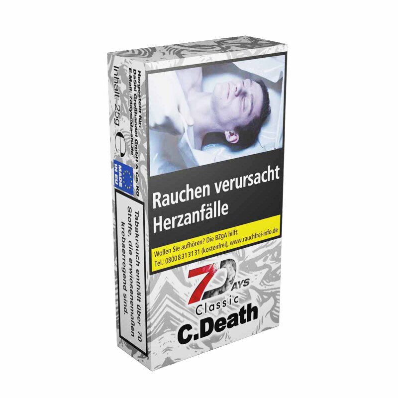 7 Days Classic Shisha Tabak 25g C.Death Cold Death