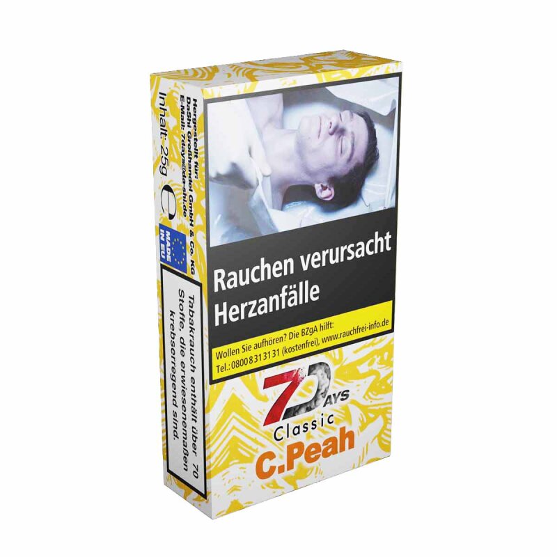 7 Days Classic Shisha Tabak 25g C.Peah Cold Peach