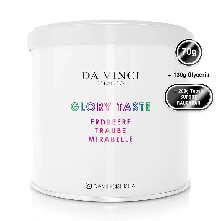 DaVinci Pfeifentabak 70g Glory Taste