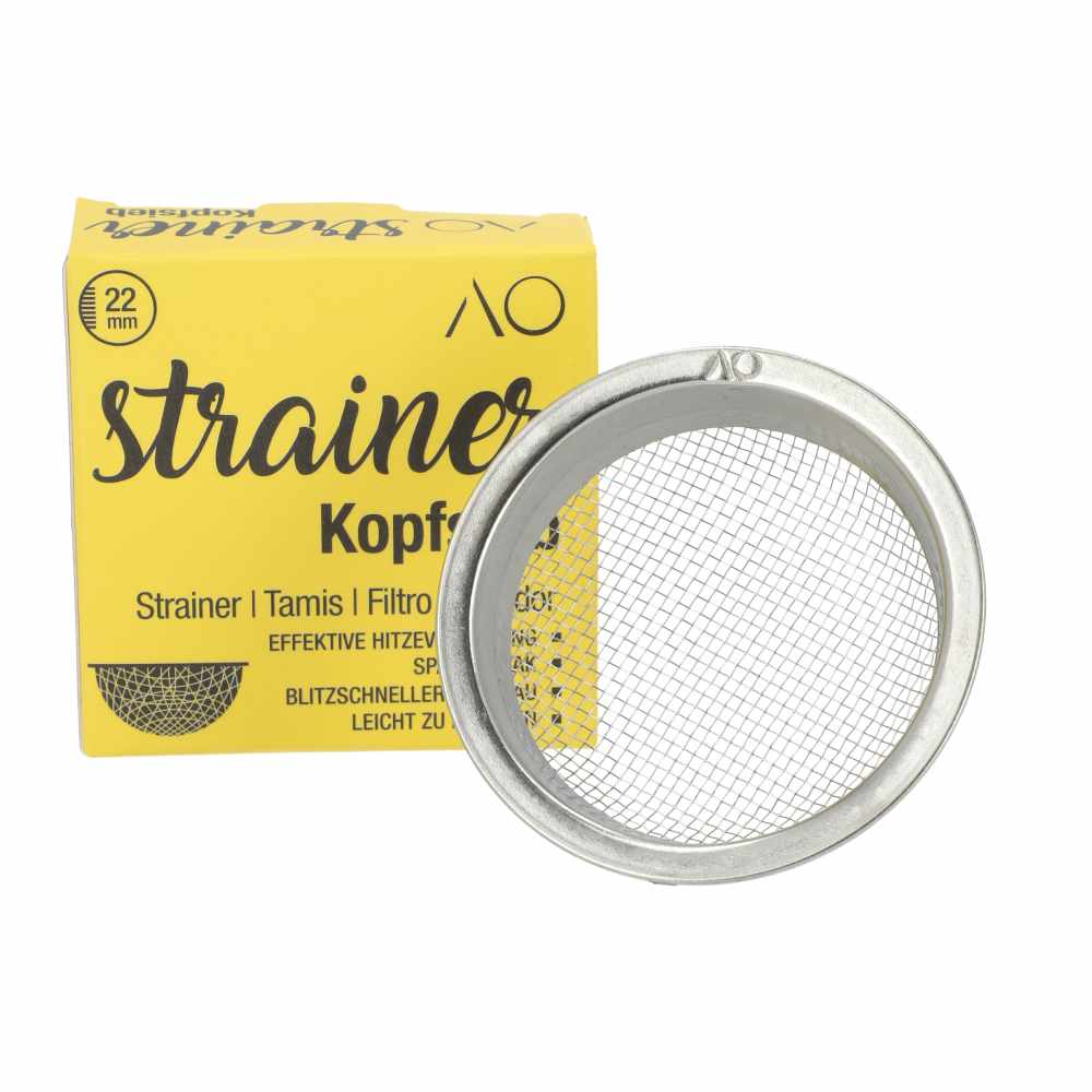 AO Strainer Kopfsieb Tabaksieb Einlegesieb 2mm Tiefe