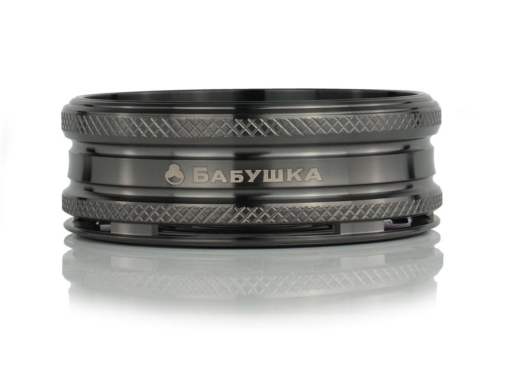 Babuschka Shisha Edelstahl HMD Smokebox Aufsatz Schwarz