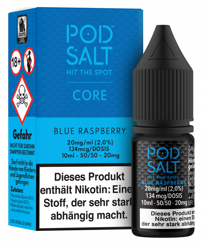 pod salt Nikotinsalz Blue Raspberry