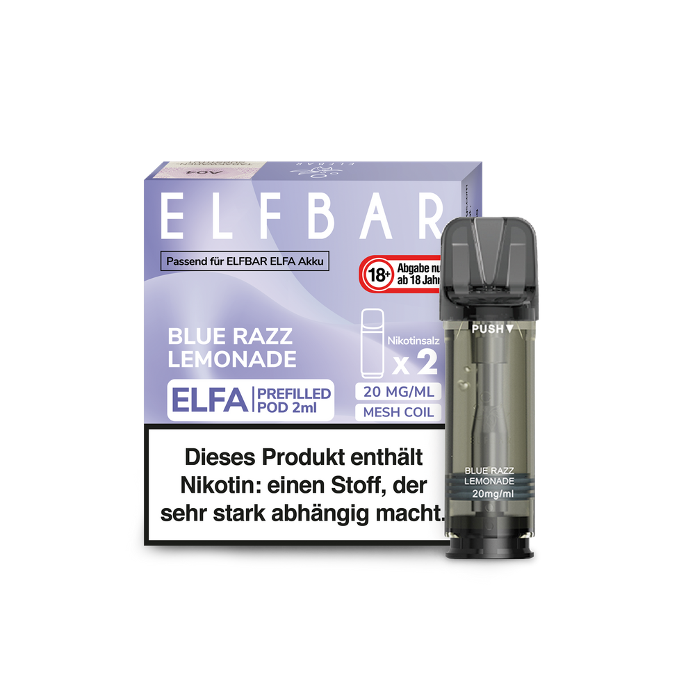 Elfbar Elfa Prefilled Pods Blue Razz Lemonade