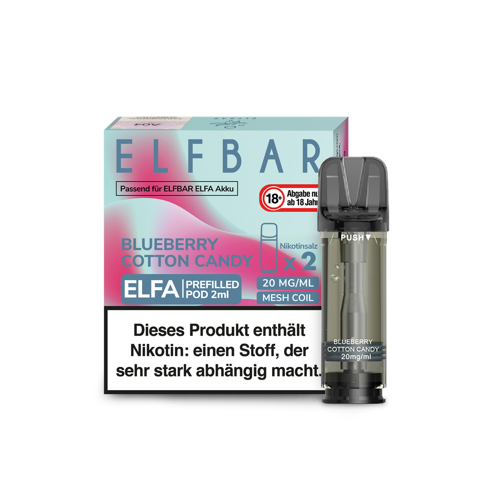 Elfbar Elfa Prefilled Pods Blueberry Cotton Candy