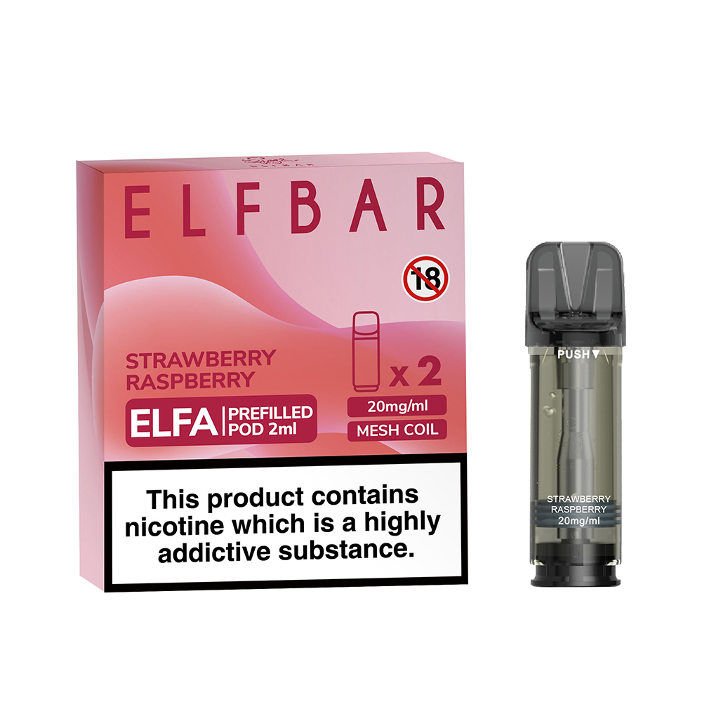 Elfbar Elfa Prefilled Pods Strawberry Raspberry