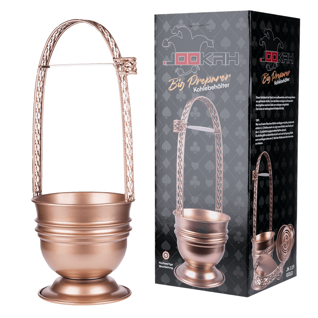 Jookah Shisha Kohlekorb kohlebehälter Big Prepper Rose Gold