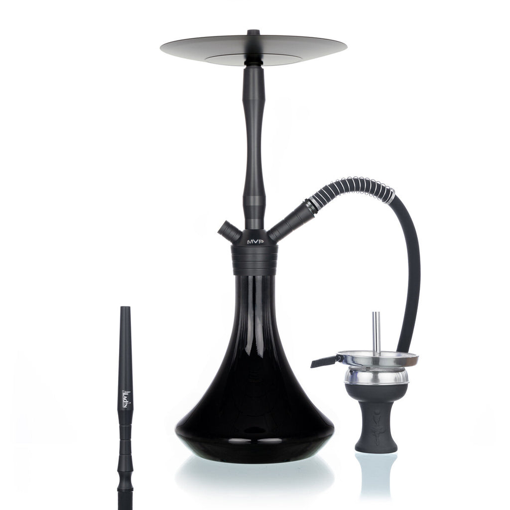 Aladin Shisha Wasserpfeife Komplett Set MVP 460 Black Everything All Black