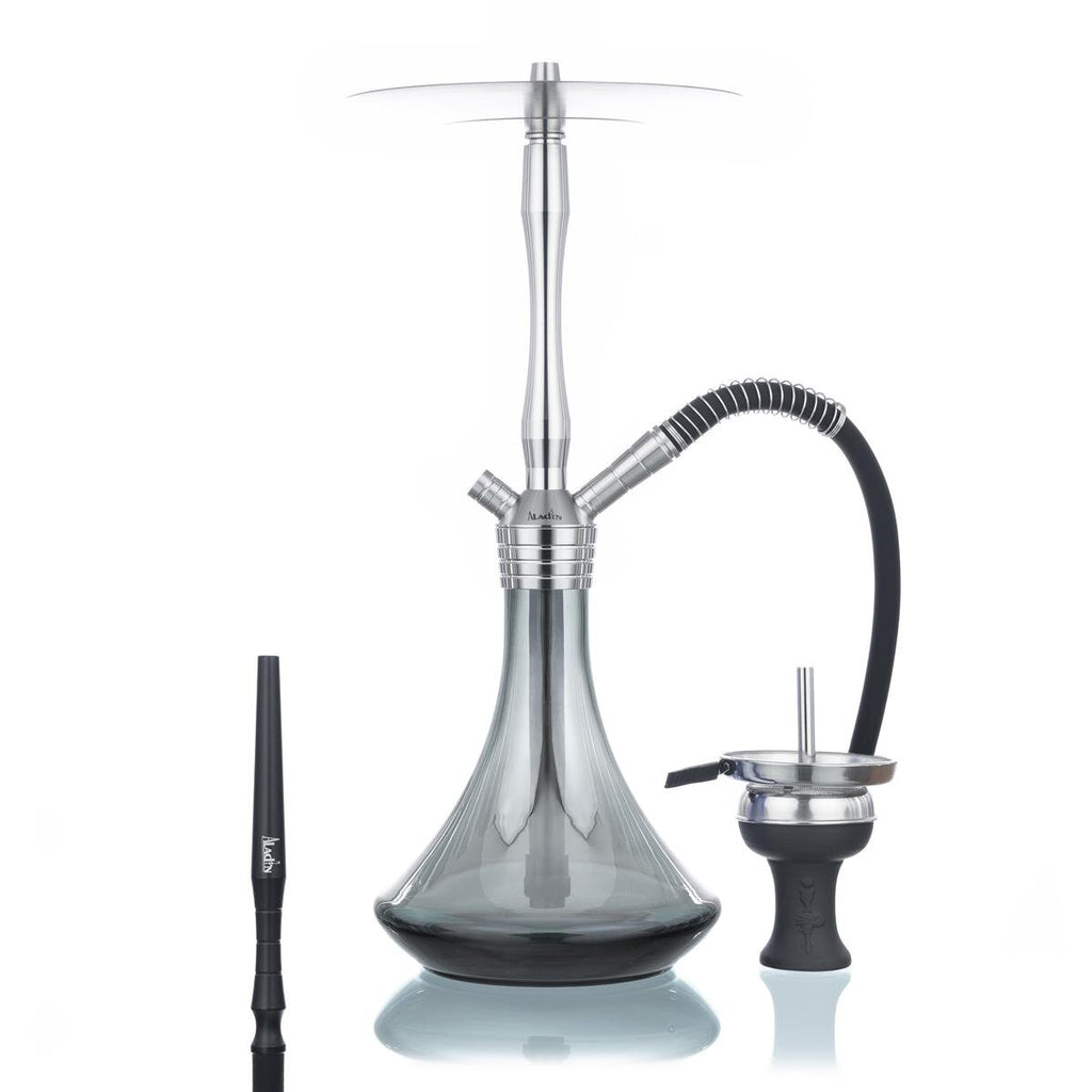 Aladin Shisha Wasserpfeife Komplett Set MVP 460 Black Shiny