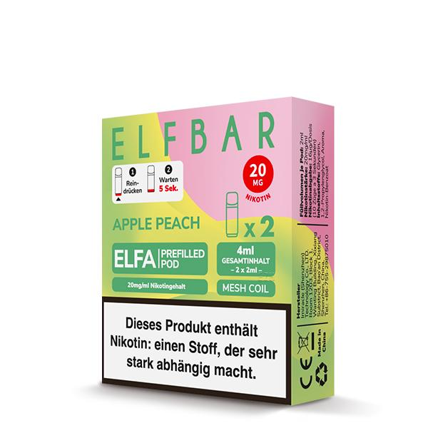 Elfbar Elfa Prefilled Pods Apple Peach