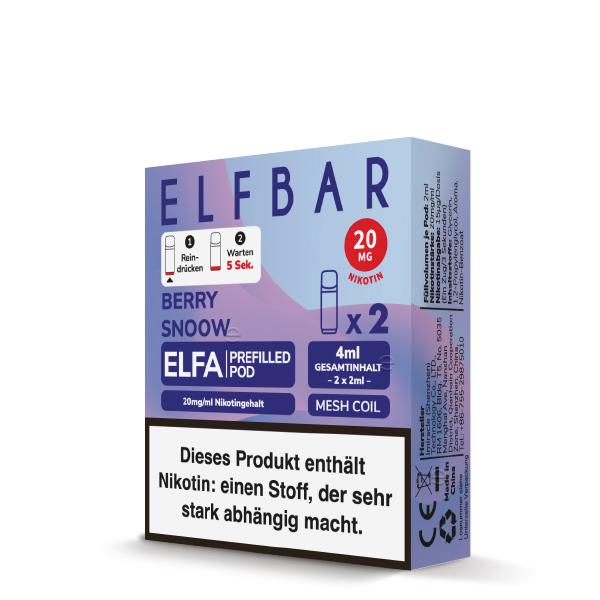 Elfbar Elfa Prefilled Pods Berry Snoow