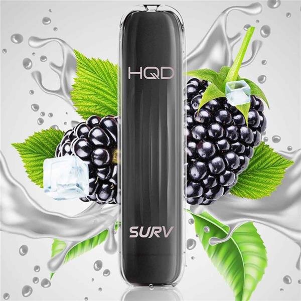 HQD Surv 600 Einweg Vape Black Ice Blackberry