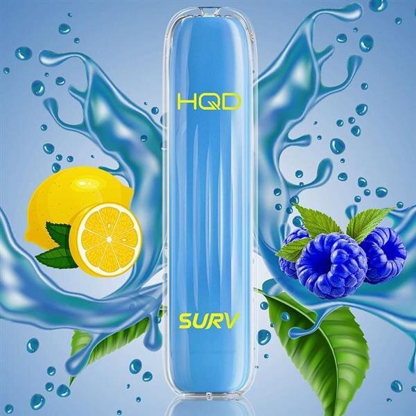 HQD Surv 600 Einweg Vape Blue Razz Lemon Blurry Berry Lemon