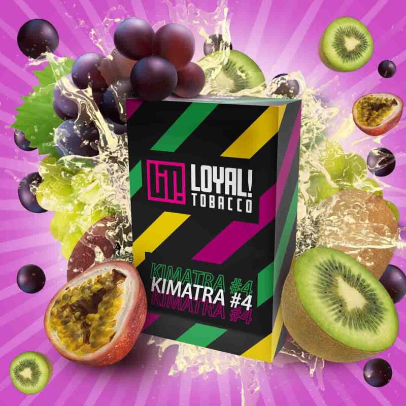 Loyal! 25g Shisha Tabak Kiwi Maracuja traube Kimatra