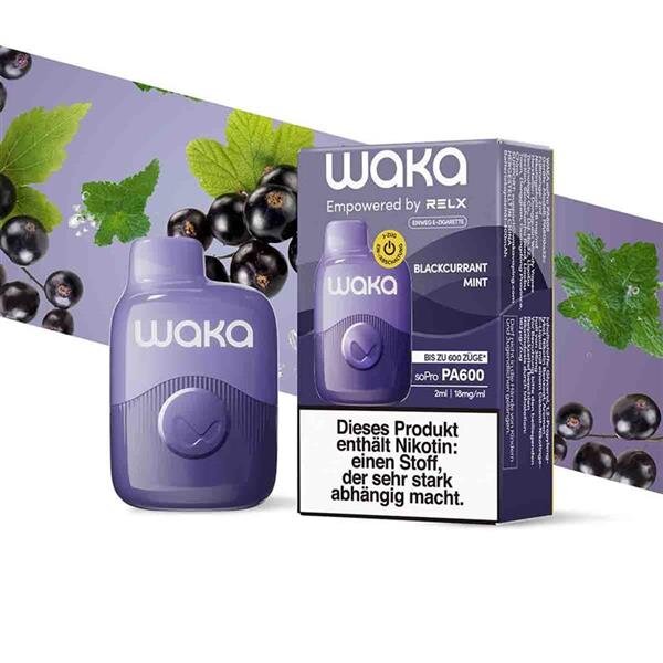 Waka SoPro Einweg Vape Blackcurrant Mint