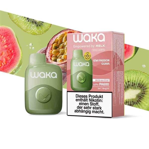 Waka SoPro Einweg Vape Kiwi Passion Guava