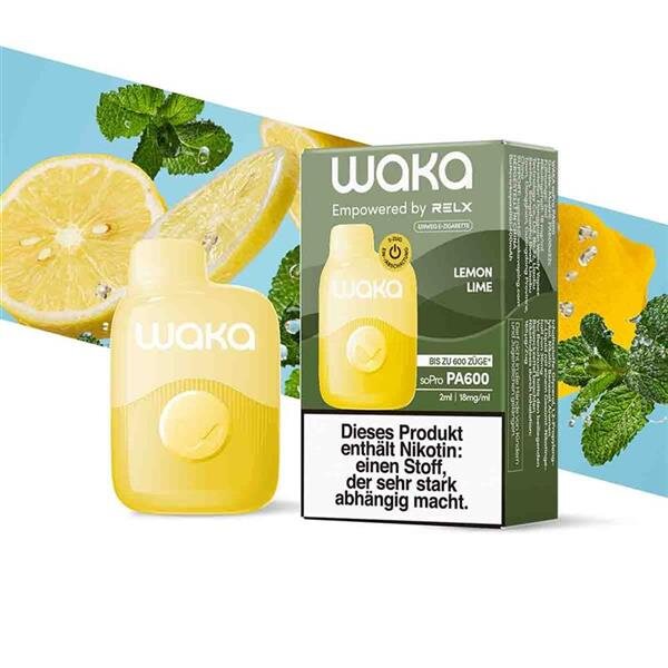 Waka SoPro Einweg Vape Lemon Lime