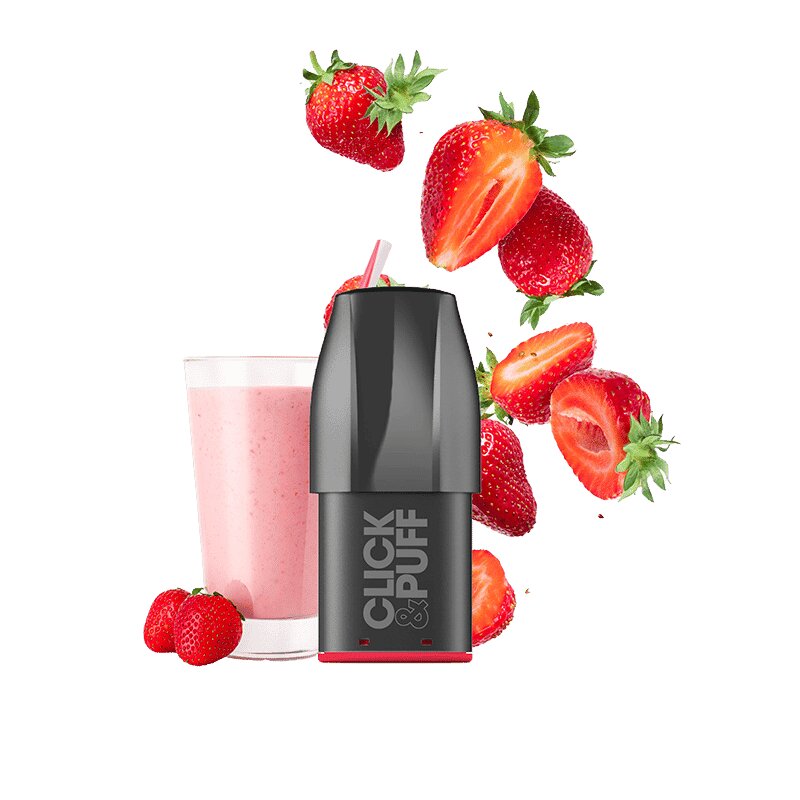 X-Bar Click & Puff Prefilled Pod Strawberry Milkshake